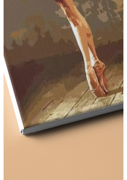 Sayılarla Boyama Seti Kasnaklı Siyahlı Balerin 60 x 75 cm modelleri