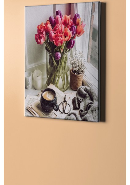 Sayılarla Boyama Seti Kasnaklı Laleler 70 x 90 cm