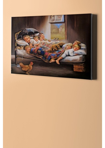 Sayılarla Boyama Seti Kasnaklı Mutluluğun Resmi 40 x 50 cm