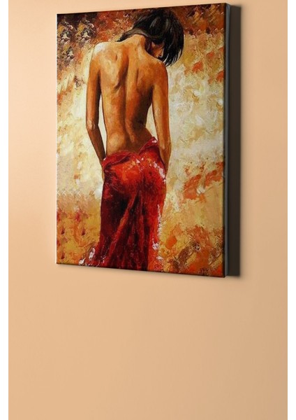 Sayılarla Boyama Seti Kasnaklı Kırmızılı Kadın 2 60 x 75 cm fiyatları