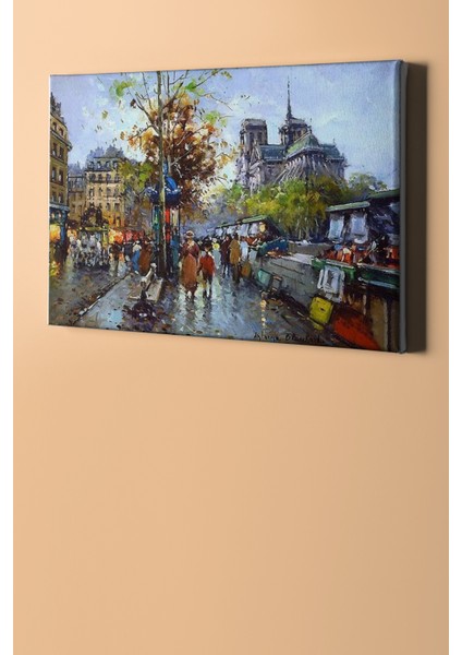 Sayılarla Boyama Seti Kasnaklı Notre Dame'da Kitapçılar 40 x 50 cm fiyatları