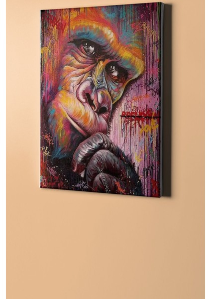 Sayılarla Boyama Seti Kasnaklı Gorilin Bakışı 50 x 65 cm fiyatları