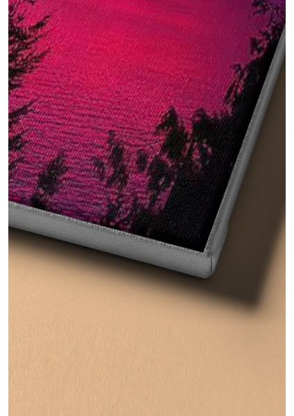 Sayılarla Boyama Seti Kasnaklı Gün Batımı ve Ağaç 50 x 65 cm fırsatları