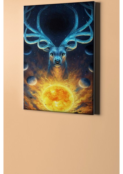 Sayılarla Boyama Seti Kasnaklı Mistik Evren ve Geyik 40 x 50 cm fiyatları