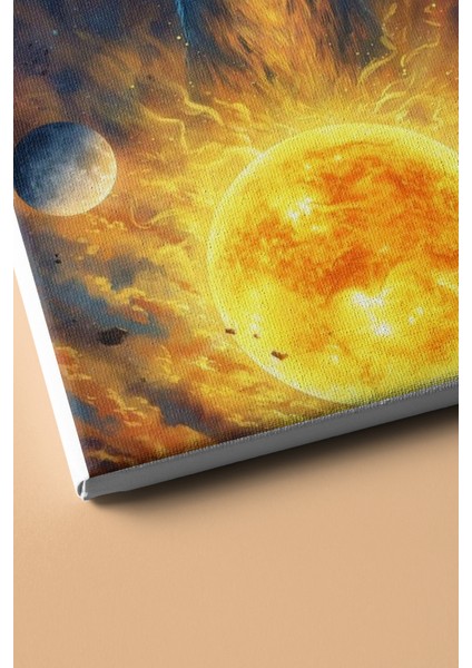 Sayılarla Boyama Seti Kasnaklı Mistik Evren ve Geyik 40 x 50 cm modelleri