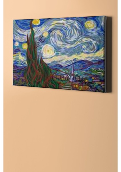 Sayılarla Boyama Seti Kasnaklı Yıldızlı Geceler 50 x 65 cm fiyatları