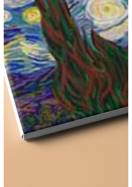 Sayılarla Boyama Seti Kasnaklı Yıldızlı Geceler 50 x 65 cm modelleri