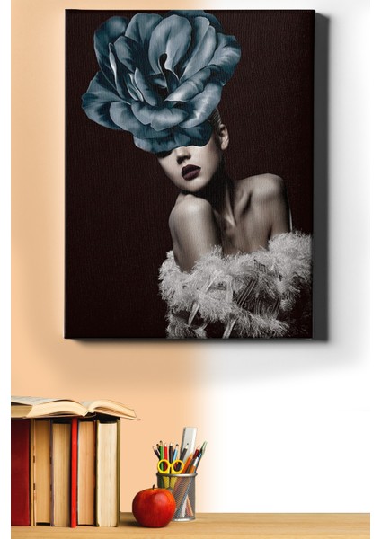 Sayılarla Boyama Seti Kasnaklı Mavi Cazibe Renkli 50 x 65 cm