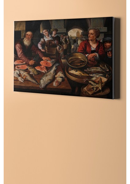 Sayılarla Boyama Seti Kasnaklı Balık Pazarı 60 x 75 cm fiyatları