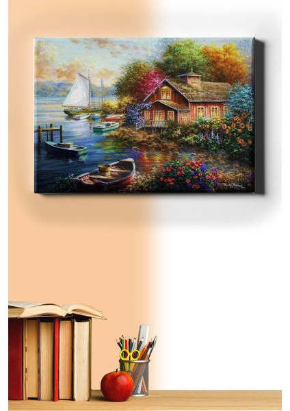 Sayılarla Boyama Seti Kasnaklı Doğa Ile Iç Içe 50 x 65 cm