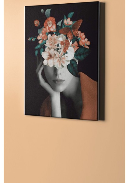 Sayılarla Boyama Seti Kasnaklı Çiçek Kadın 4 50 x 65 cm fiyatları