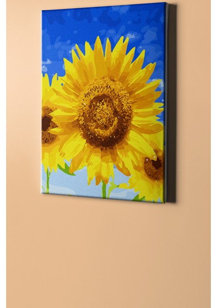 Sayılarla Boyama Seti Kasnaklı Neşeli Ay Çiçeği 50 x 65 cm fiyatları