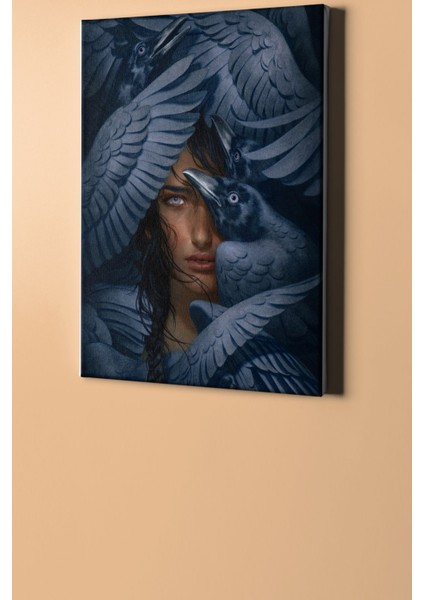 Sayılarla Boyama Seti Kasnaklı Fırtına ve Karga 50 x 65 cm fiyatları