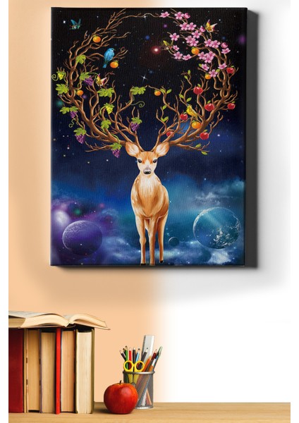 Sayılarla Boyama Seti Kasnaklı Ceylan Bahçesi 50 x 65 cm