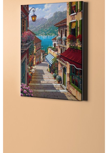 Sayılarla Boyama Seti Kasnaklı Çiçek Sokağı 100 x 140 cm