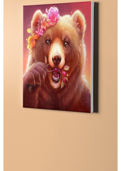 Sayılarla Boyama Seti Kasnaklı Sevimli Boz Ayı 50 x 65 cm fiyatları