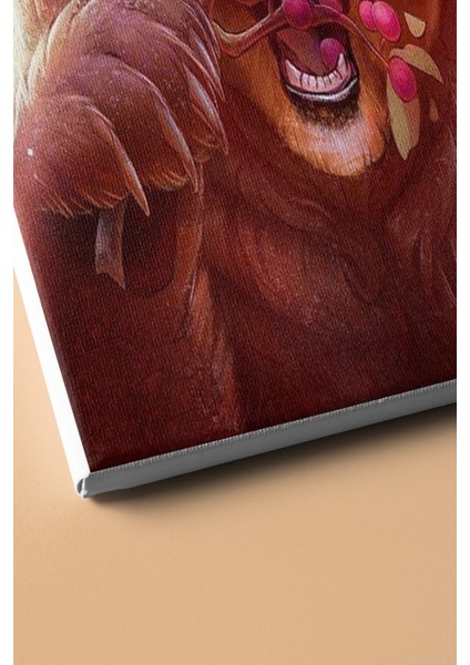 Sayılarla Boyama Seti Kasnaklı Sevimli Boz Ayı 50 x 65 cm modelleri