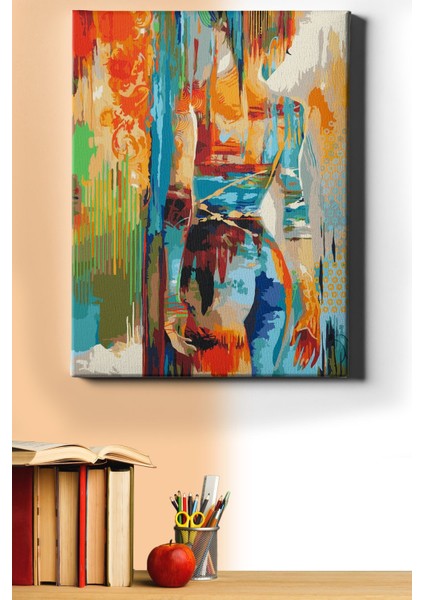 Sayılarla Boyama Seti Kasnaklı Ayrılık 50 x 65 cm