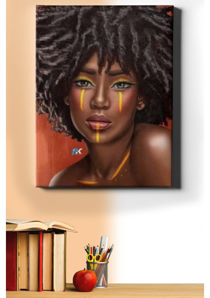 Sayılarla Boyama Seti Kasnaklı Afrikalı Model 90 x 110 cm