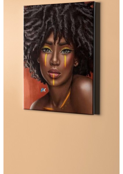Sayılarla Boyama Seti Kasnaklı Afrikalı Model 90 x 110 cm