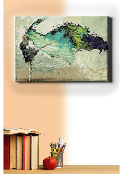 Sayılarla Boyama Seti Kasnaklı Dansın Rengi 60 x 75 cm
