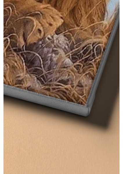 Sayılarla Boyama Seti Kasnaklı Aslan Kral 40 x 50 cm