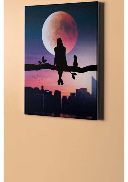 Sayılarla Boyama Seti Kasnaklı Kediyle Dolunayda Sohbet 60 x 75 cm fiyatları