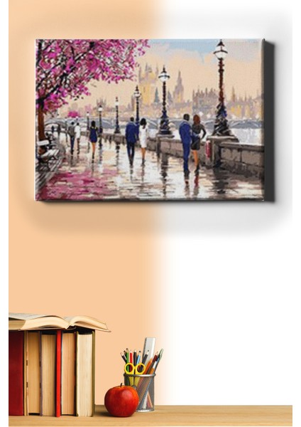 Sayılarla Boyama Seti Kasnaklı Romantik Çiftler 60 x 75 cm