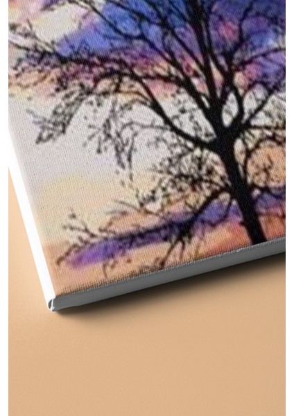 Sayılarla Boyama Seti Kasnaklı Yalnız Ağaç 50 x 65 cm modelleri