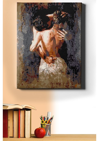 Sayılarla Boyama Seti Kasnaklı Aşk ve Tutku 90 x 110 cm
