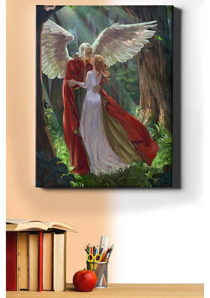 Sayılarla Boyama Seti Kasnaklı Aşık Elfler 60 x 75 cm