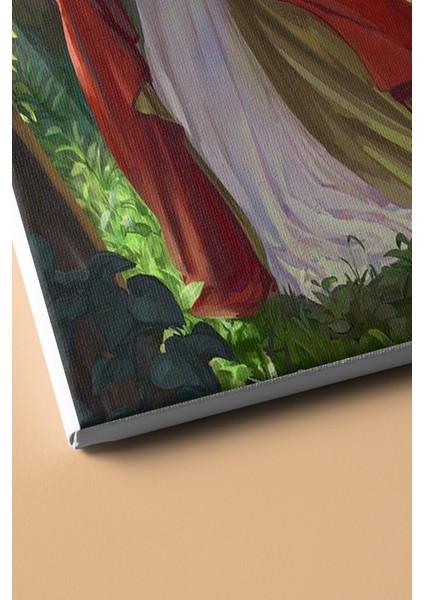 Sayılarla Boyama Seti Kasnaklı Aşık Elfler 60 x 75 cm modelleri