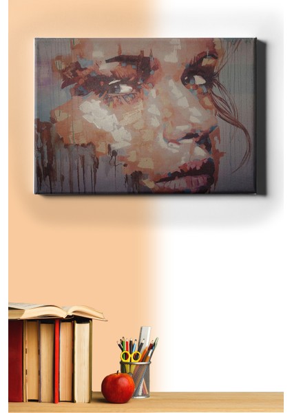 Sayılarla Boyama Seti Kasnaklı Yüz 50 x 65 cm