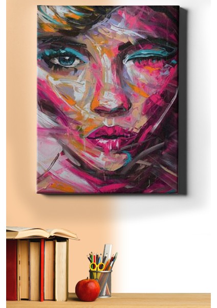 Sayılarla Boyama Seti Kasnaklı Peme ve Kadın 60 x 75 cm