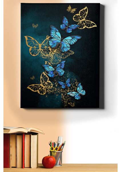 Sayılarla Boyama Seti Kasnaklı Kelebekler 50 x 65 cm