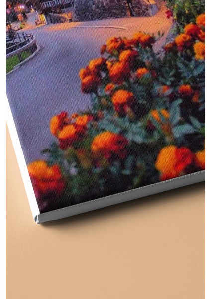 Sayılarla Boyama Seti Kasnaklı Uzak Kasaba 50 x 65 cm modelleri