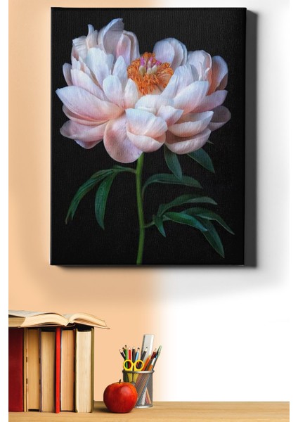 Sayılarla Boyama Seti Kasnaklı Beyaz Şakayık 50 x 65 cm