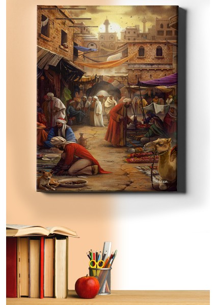 Sayılarla Boyama Seti Kasnaklı Osmanlı Pazarı 40 x 50 cm