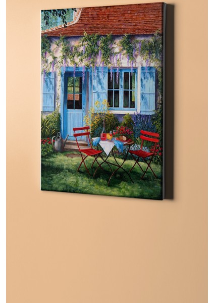 Sayılarla Boyama Seti Kasnaklı Sakin Bahçe 60 x 75 cm