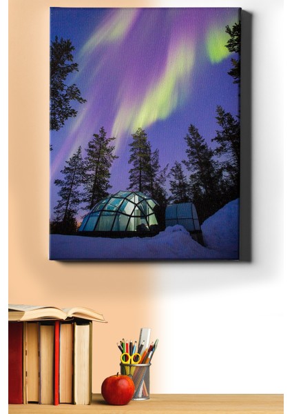 Sayılarla Boyama Seti Kasnaklı Aurora Borealıs 50 x 65 cm