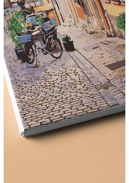 Sayılarla Boyama Seti Kasnaklı Bavyera'da Bir Sokak 40 x 50 cm modelleri