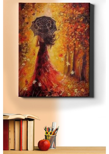 Sayılarla Boyama Seti Kasnaklı Sonbaharın Rengi 60 x 75 cm