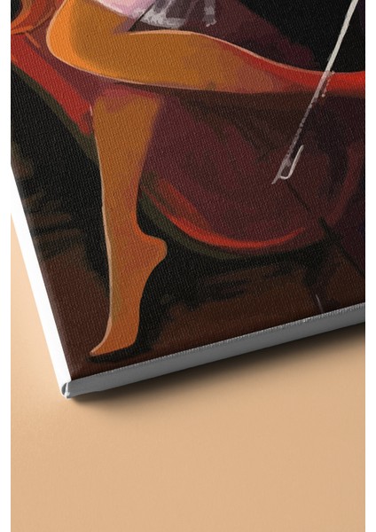 Sayılarla Boyama Seti Kasnaklı Kemancı Kız 2 60 x 75 cm modelleri