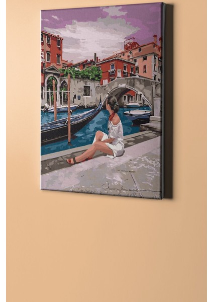Sayılarla Boyama Seti Kasnaklı Venedik'te Köprü Vekadın 50 x 65 cm fiyatları