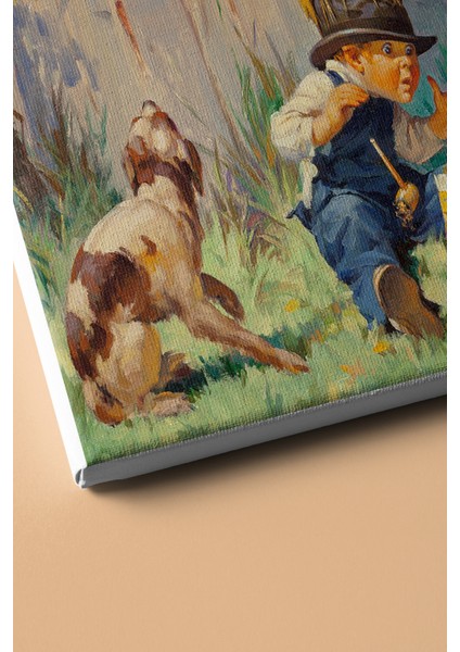 Sayılarla Boyama Seti Kasnaklı Bahçedeki Yaramaz 100 x 140 cm