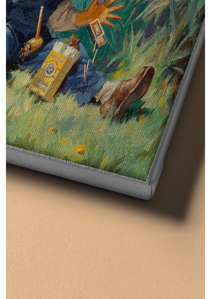 Sayılarla Boyama Seti Kasnaklı Bahçedeki Yaramaz 100 x 140 cm