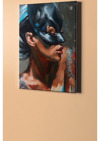 Sayılarla Boyama Seti Kasnaklı Maskeli Kedi Kadın 50 x 65 cm fiyatları