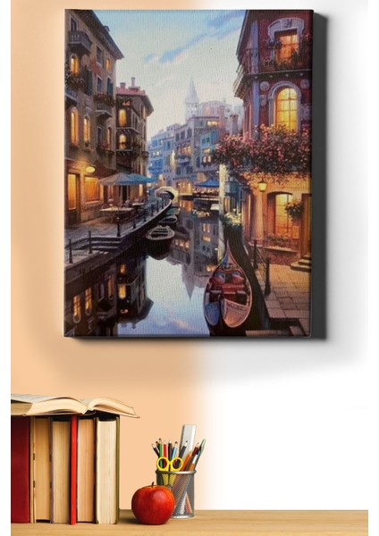 Sayılarla Boyama Seti Kasnaklı Venedik Evleri 1 50 x 65 cm
