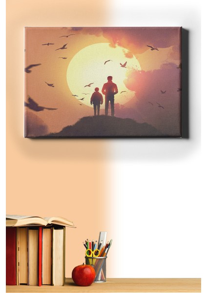 Sayılarla Boyama Seti Kasnaklı Güneş Doğarken 60 x 75 cm