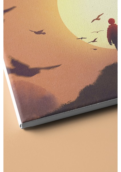 Sayılarla Boyama Seti Kasnaklı Güneş Doğarken 60 x 75 cm modelleri